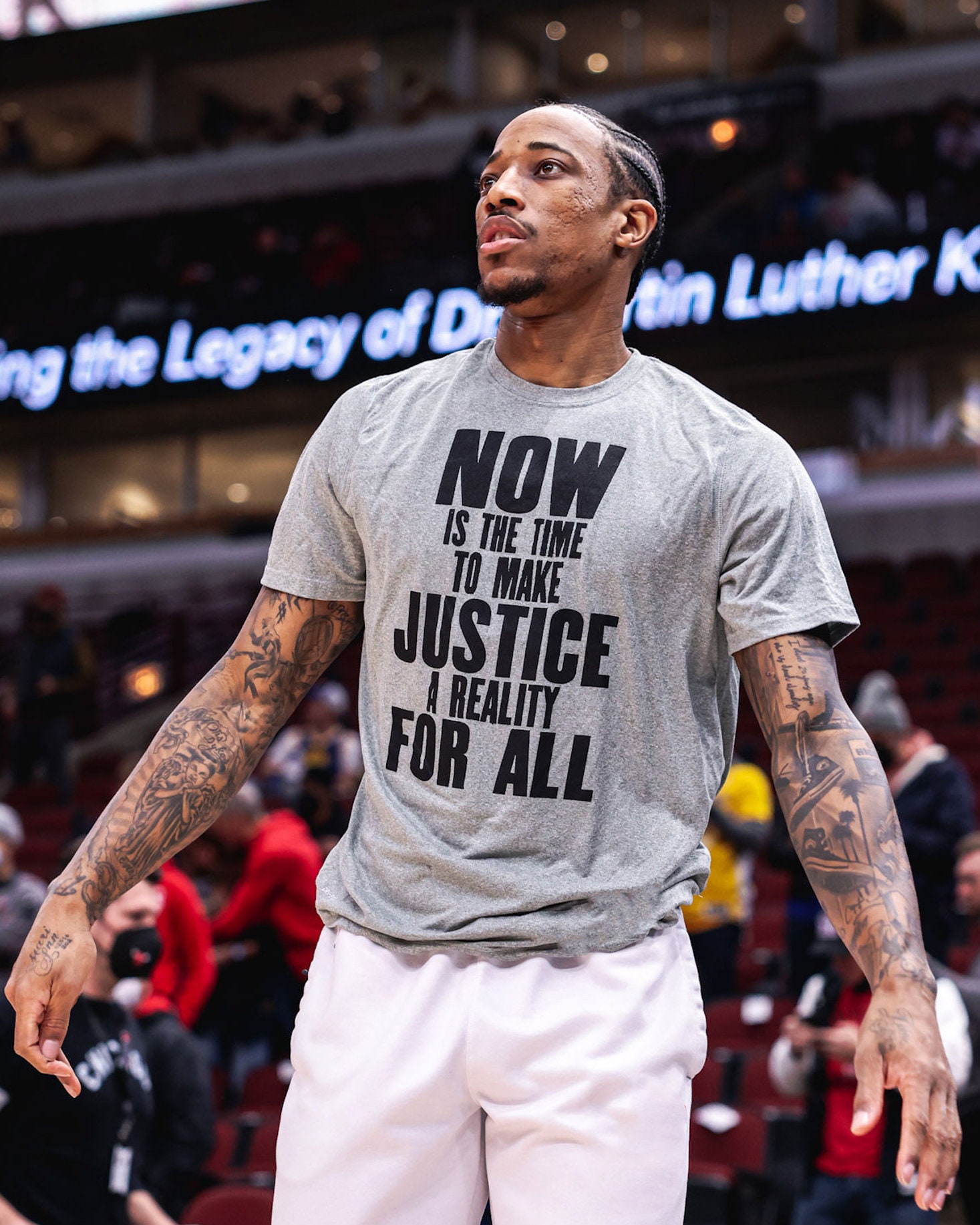 Now Is The Time To Make Justice A Reality For All T Shirt Nba Unveils Mlk  Day Warmup Shirts - Hnatee