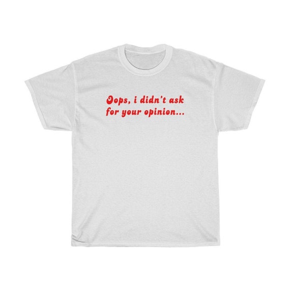 Opinion Oversized T-shirt | Etsy 