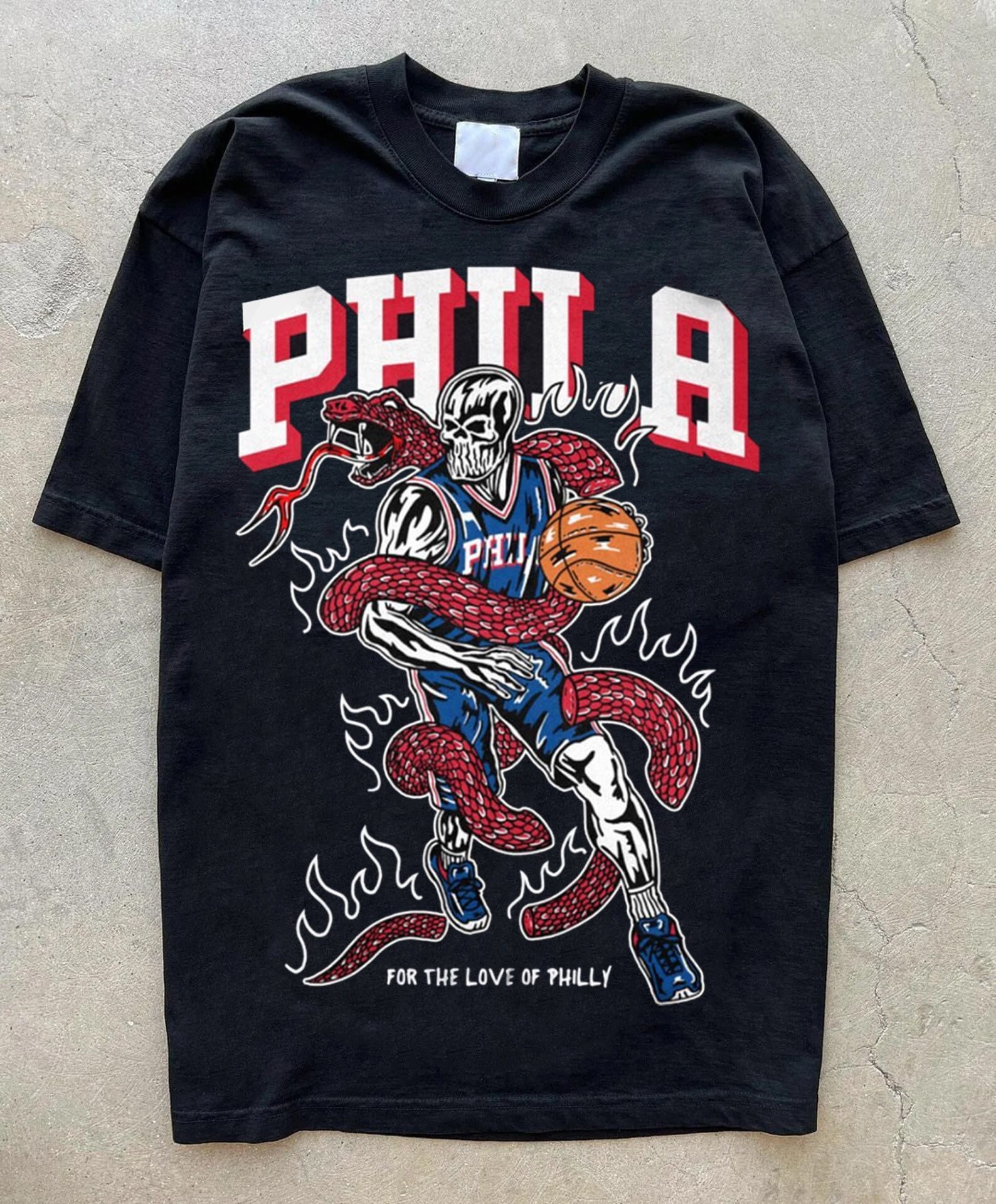  Outerstuff Philadelphia 76ers Youth Size Get Busy Team Logo  Long Sleeve T-Shirt : Sports & Outdoors