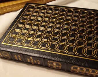 FREE Ship, LEATHER bound Book, Beautiful condition, Gold Gilding, Easton Press Full Leather, "The Descent of Man" by Charles Darwin