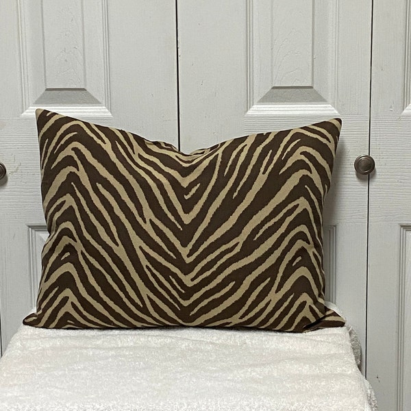Zebra Lumbar Pillow Etsy