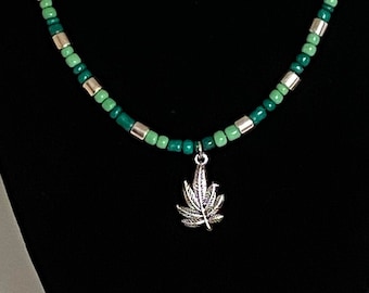 Marijuana Leaf Necklace