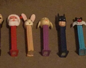 1990s vintage Pez dispenser lot