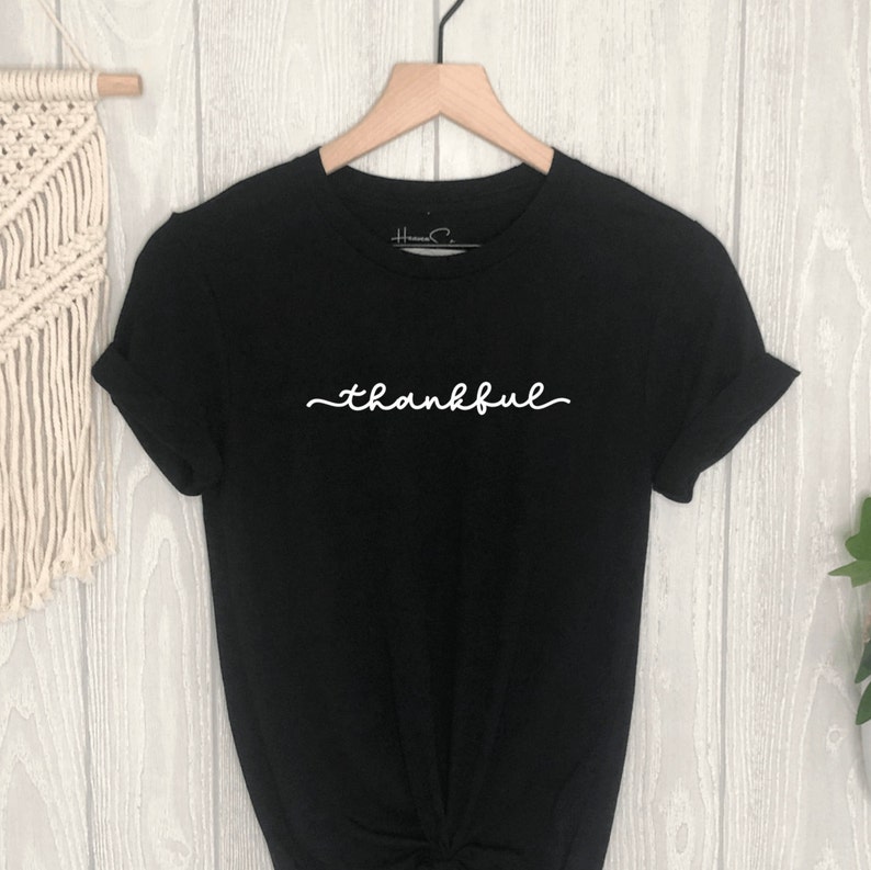 Thankful Women/'s Triblend Unisex Thanksgiving Fall Shirts