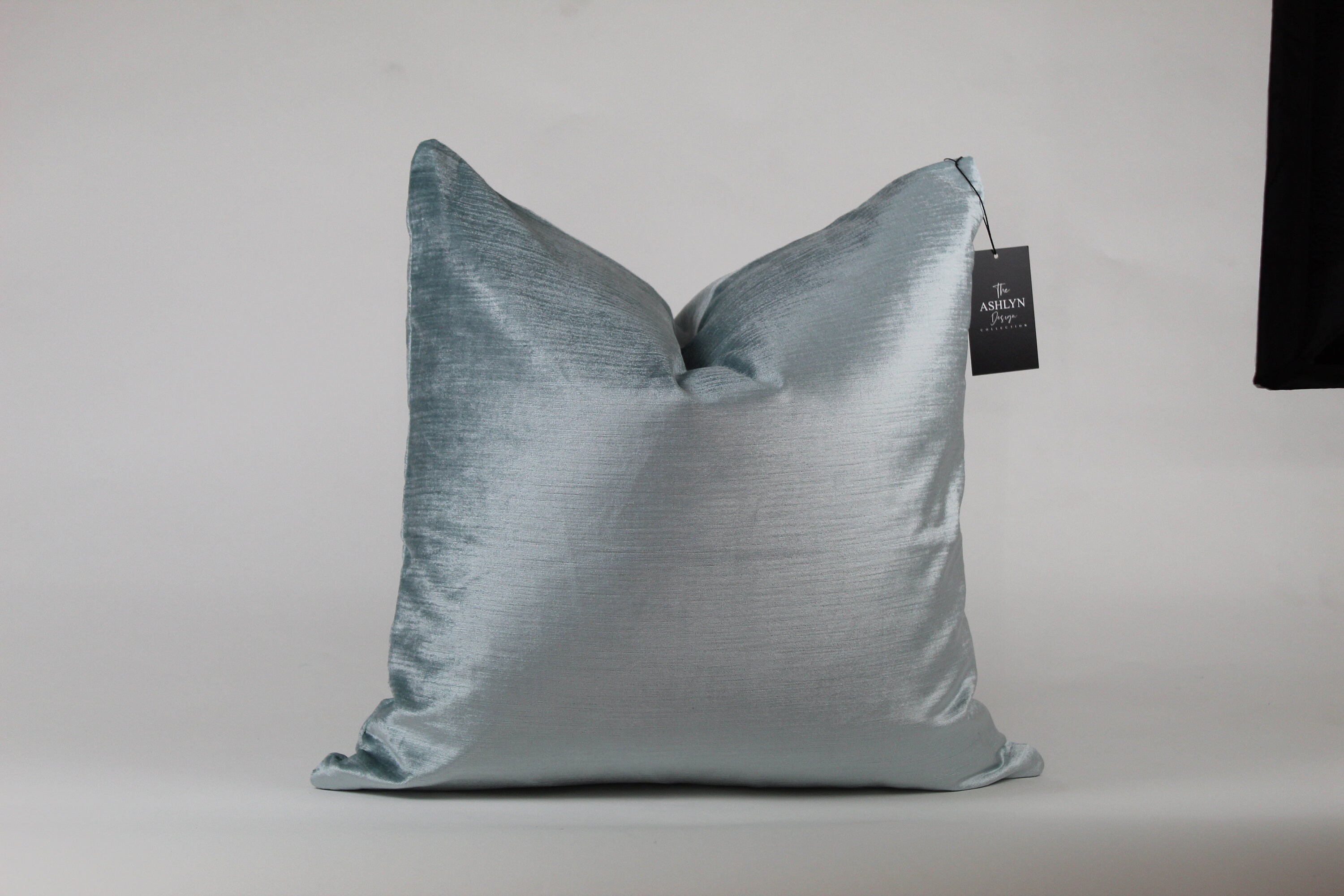 Ice Sky Blue Velvet Throw Pillow Etsy