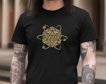 Dungeon master Dragon RPG D20 DND Dice graphic tabletop games Unisex Jersey Short Sleeve Tee T-Shirt