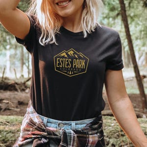 Estes Park Colorado Rocky Mountains National Park Unisex Jersey Short Sleeve Tee T-Shirt