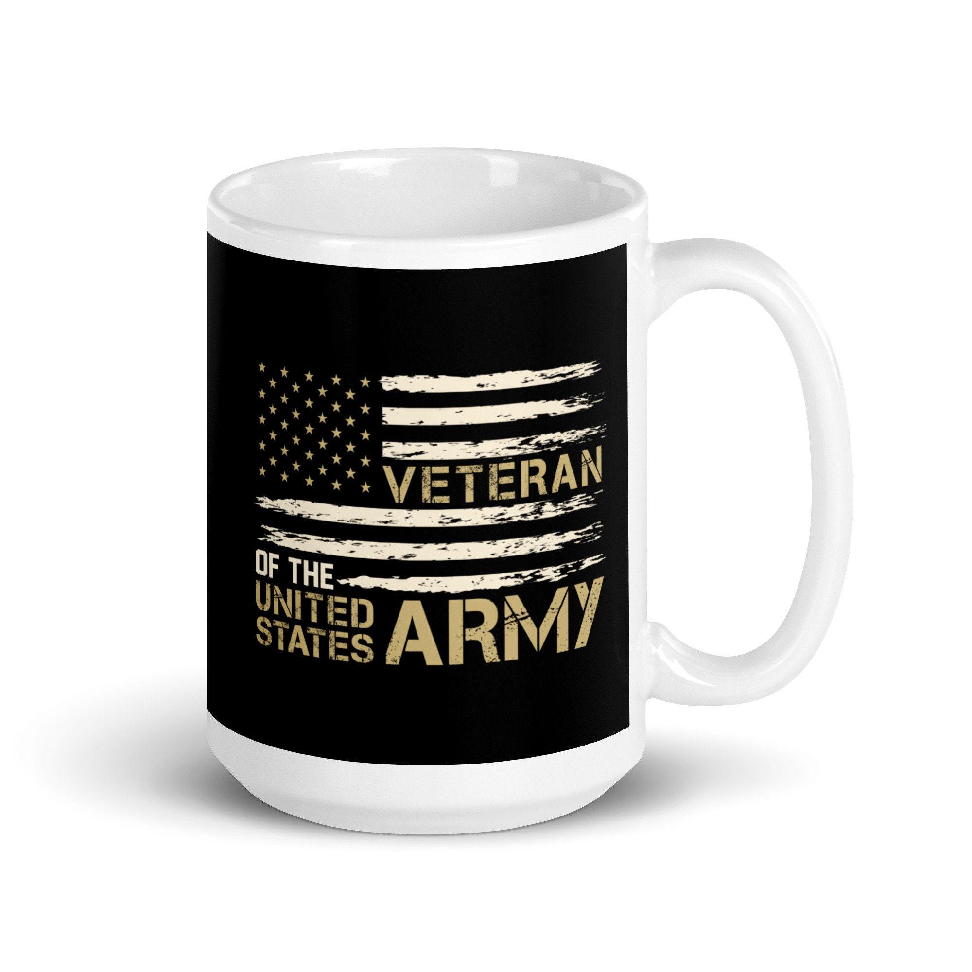 アメリカ陸軍退役軍人マグカップギフト 食器洗い機対応 愛国的な彼への