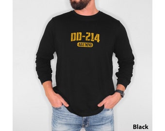 Military Veterans Army Soldier armed forces DD-214 Alumni Long Sleeve T-Shirt