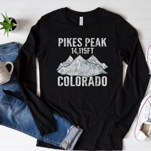 Pike&#39;s Peak Colorado Long Sleeve T-Shirt