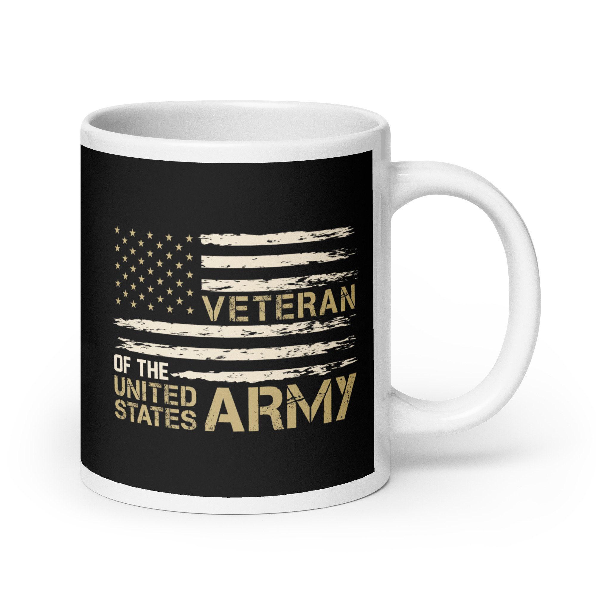 アメリカ陸軍退役軍人マグカップギフト 食器洗い機対応 愛国的な彼への