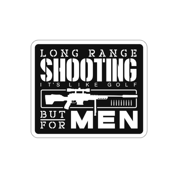 2nd Amendment, long range shooting, rifle shooting, shooter gift for dad Indoor Outdoor laptop water bottle car Die-Cut Sticker