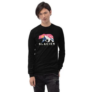 Glacier National Park Montana Camping, Unisex Long Sleeve Shirt
