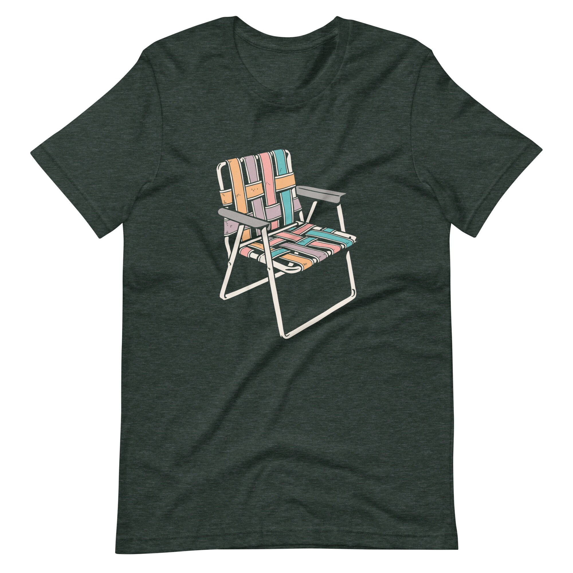 Autry Lawn Chair Graphic Tシャツ L Camping Weekend Trendy Colorful Lawn Chair, Unisex Jersey Short