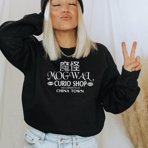 Mog-Wai Curio Shop Retro Movie Fathers Day Gift Idea Unisex Crewneck Sweatshirt