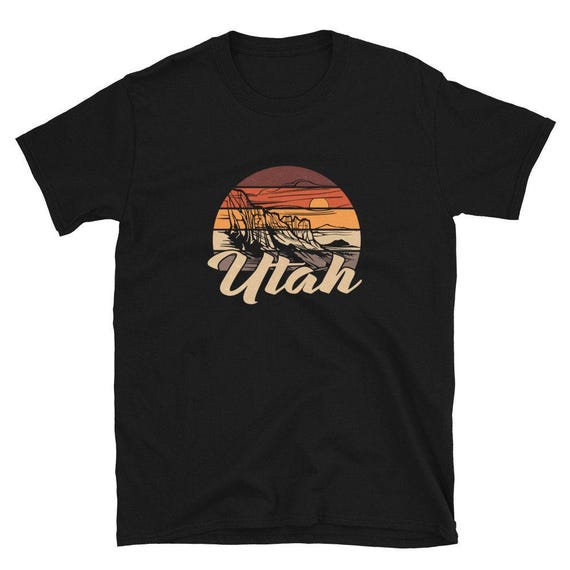 Utah Skiing Jersey Mountain Ski T-Shirt Utah Skiing Jersey Mountain Ski T-Shirt