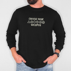 Dungeon master game master DM GM RPG tabletop games dnd d20   Long Sleeve T-Shirt