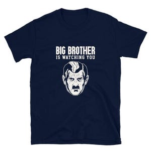 1984 George Orwell Big Brother is watching you , Unisex Jersey Short Sleeve Tee T-Shirt