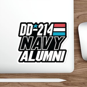 Military Veteran, DD214 , Retired DD-214, Military vet, gift for Dad,vinyl Indoor Outdoor laptop water bottle car Waterproof Die-Cut Sticker