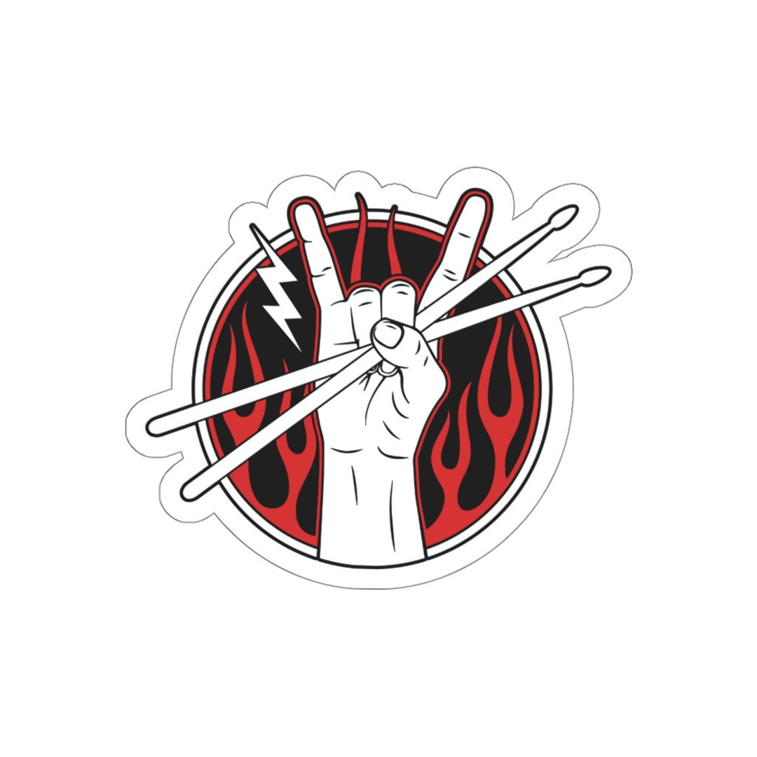 Drumstick Rock and Roll Sign Drummer Gift Musician Indoor Outdoor