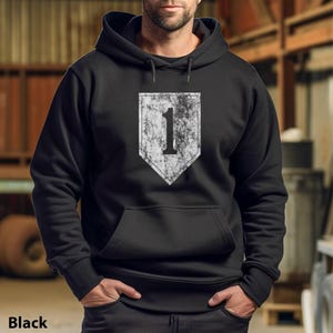 Armee Militärveteran 1stInfantry Abteilung veteraned Insignia Vatertagsgeschenk für Papa Unisex Hoodie Kapuzen-Sweatshirt