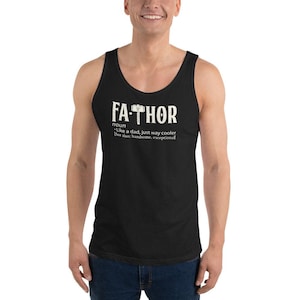 Fathers day gift shirt Fa Thor Unisex Tank Top