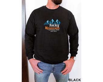 Vintage Rocky Mountain National Park Unisex Crewneck Sweatshirt