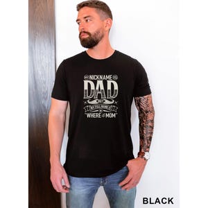 My Nickname is Dad full name is where is mom Unisex Jersey Short Sleeve Tee T-Shirt