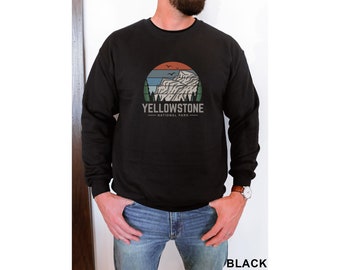 Yellowstone National Park, Unisex Crewneck Sweatshirt