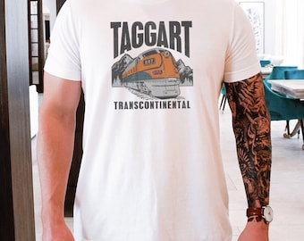 Taggart Transcontinental Railroad Ayn Rand Atlas Shrugged Unisex Jersey Short Sleeve Tee T-Shirt