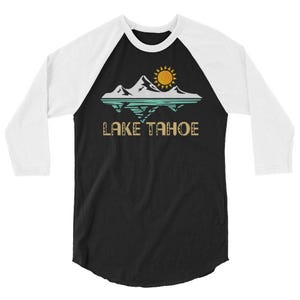 Lake tahoe 3/4 sleeve raglan shirt