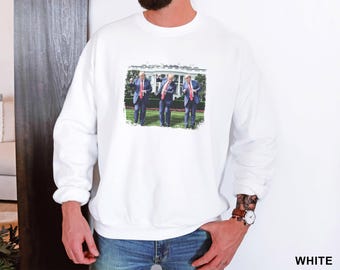 Dancing Trump Shirt, Funny Trump, Trump Dance, Trump 2024 Shirt, Daddys Home, Republican Shirt Gift Unisex Crewneck Sweatshirt