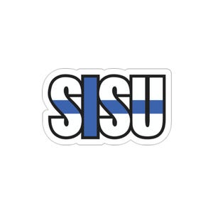 SISU Finland Sticker Indoor outdoor laptop water bottle car Sticker Die-Cut Stickers