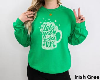 Facciamoci prendere dalla fortuna Regalo per la festa di San Patrizio per lei Felpa girocollo unisex