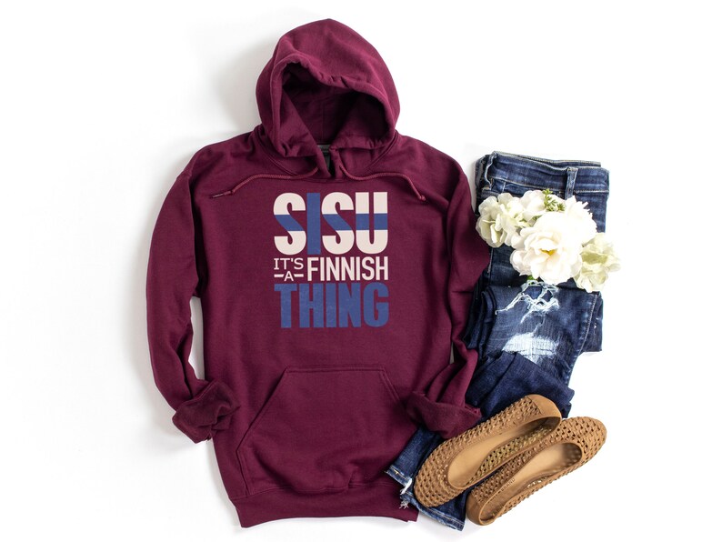 Sisu Suomi Finnish Finland Pride thing Nordic heritage graphic shirt Unisex Hoodie Hooded Sweatshirt image 6