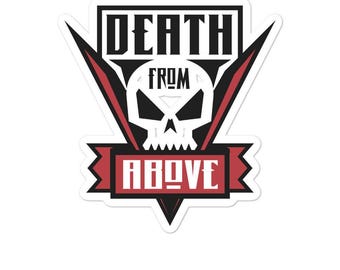 Death from Above sticker Retro Movie Bubble-free stickers