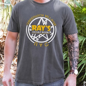Rays Occult Books Ghost busters Vintage Spooky Magical Path Ghost Lover Gift, Witchy Vibes Greenwich COMFORT Colors Unisex Tee T-shirt