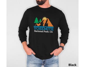Vintage Yosemite National Park Long Sleeve T-Shirt