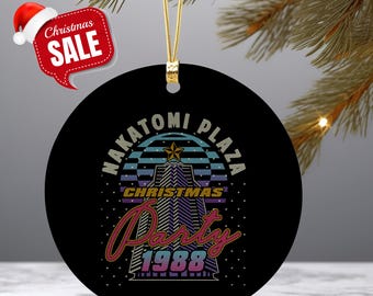 Nakatomi-plein, kerstornament, cadeau voor papa, boomornament, keramisch decoratie-ornament