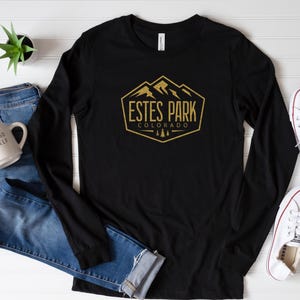 Estes Park State of Colorado Rocky Mountains National Park Long Sleeve T-Shirt