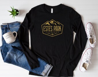 Estes Park Bundesstaat Colorado Rocky Mountains Nationalpark Langarm-T-Shirt
