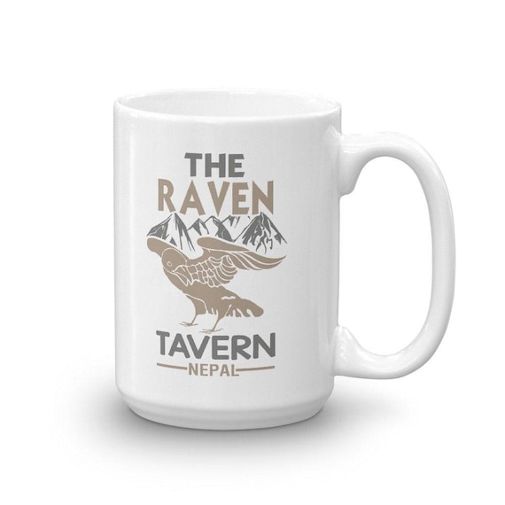 The Raven Tavern  Retro 80s Movies MugFathers Day Gift Idea