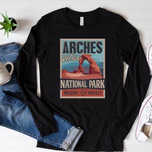 Arches National Park, maglietta unisex a maniche lunghe