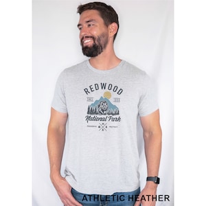 Redwood Washington 1968 Californië Reto Vintage National Park T-shirt, uniseks jersey T-shirt met korte mouwen