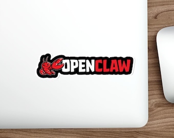 OpenClaw AI Developer comptuer engineer vinyl Indoor Outdoor laptop bidon auto Waterdicht gestanst sticker