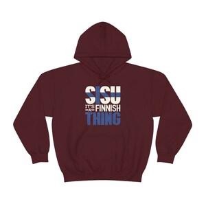 Sisu Suomi Finnish Finland Pride thing Nordic heritage graphic shirt Unisex Hoodie Hooded Sweatshirt image 8