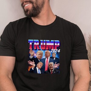 Trump Bootleg Election 2024 President Trump Support Donald Trump Political Shirt Unisex Jersey Short Sleeve Tee T-shirt