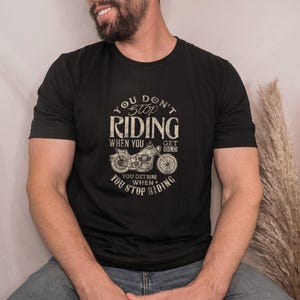 Motorcycle Rider gift for biker shirt gift for him dad grandpa Father's Day gift idea Unisex Jersey Short Sleeve Tee T-shirt