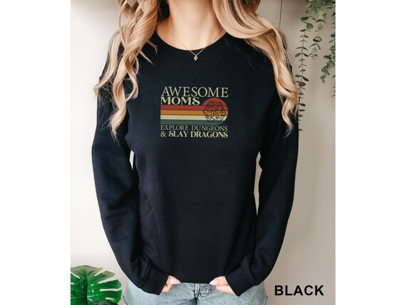 Womens Awesome Moms Explore Dungeons And Slay Dragons T-Shirt Womens Awesome Moms Explore Dungeons And Slay Dragons T-Shirt