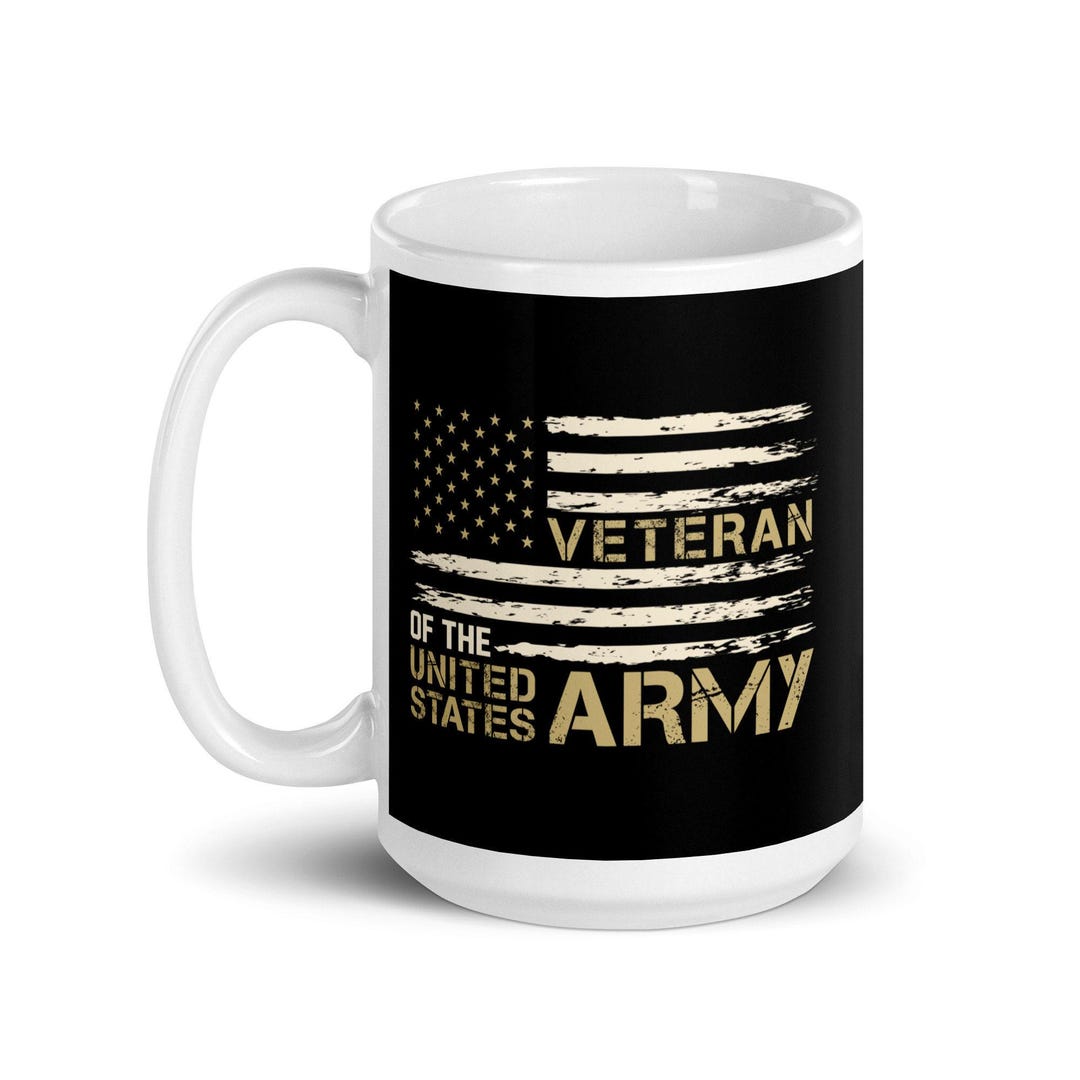 アメリカ陸軍退役軍人マグカップギフト 食器洗い機対応 愛国的な彼への
